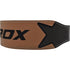 RDX 4 INCH BROWN LEATHER GYM BELT-8